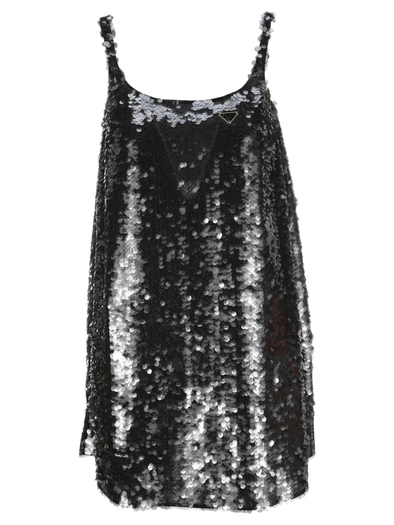Prada Black Sequin Dress - BLACK