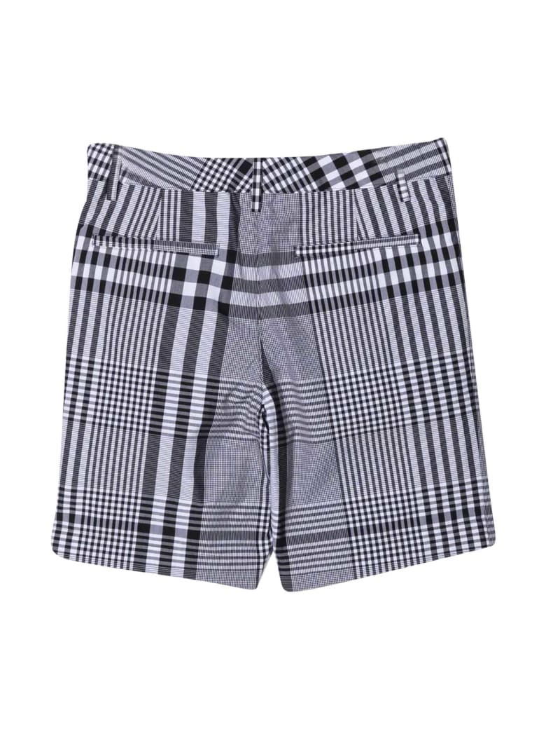 Burberry Checked Shorts - Nero