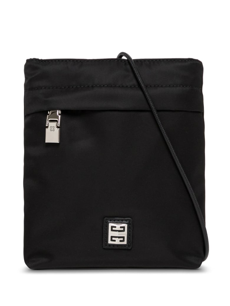 Givenchy Black Nylon Crossbody Bag With Logo - Black