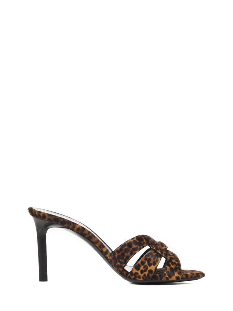 Saint Laurent Tribute 85 Sandals - Brown
