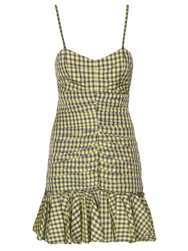 Philosophy di Lorenzo Serafini Gathered Check Slim Dress - Multicolore