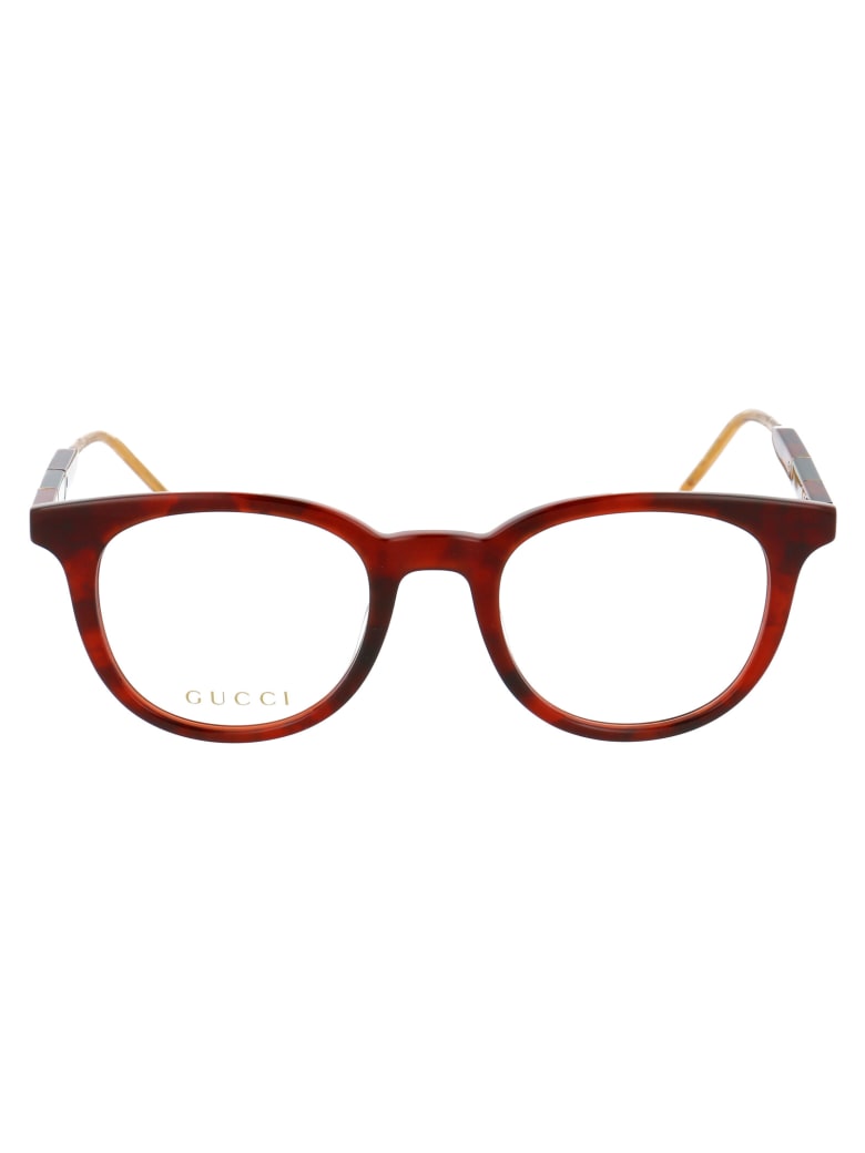 Gucci Gg0845o Glasses - 005 HAVANA HAVANA TRANSPARENT