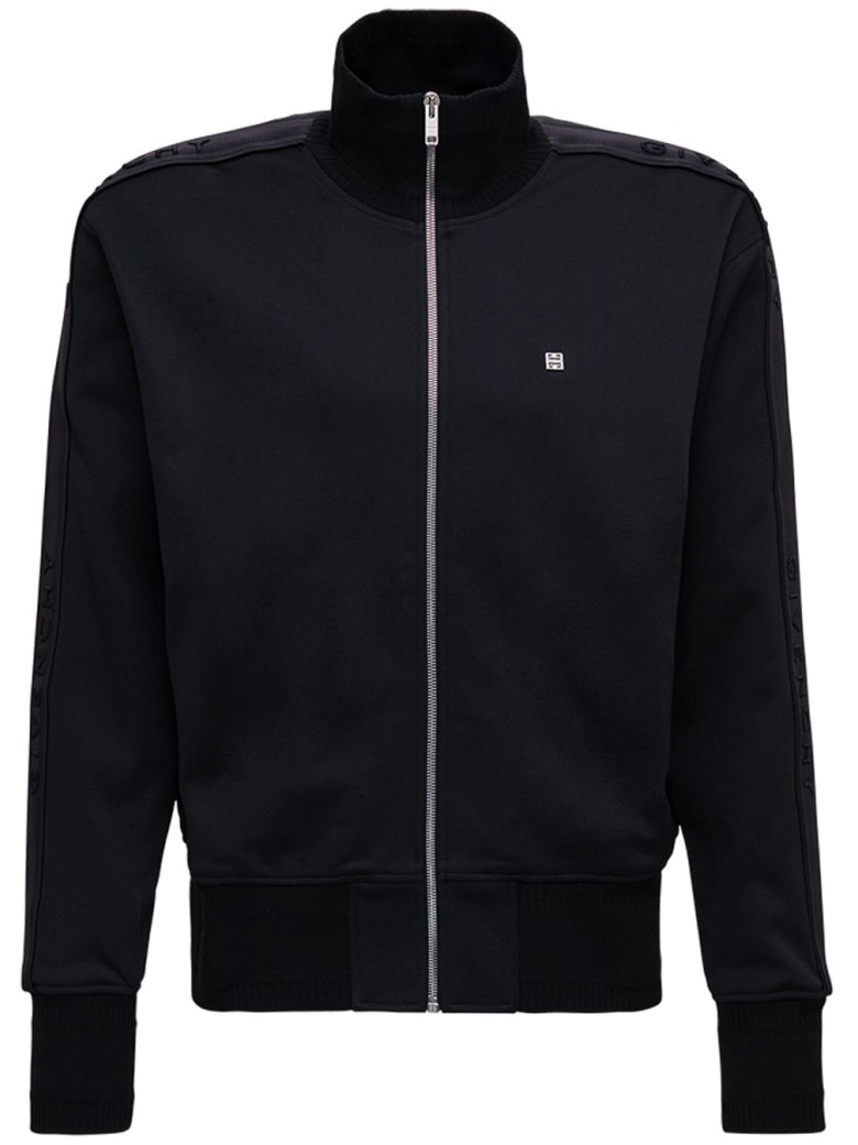 Givenchy Black Cotton Sweatshirt With Logo - Black