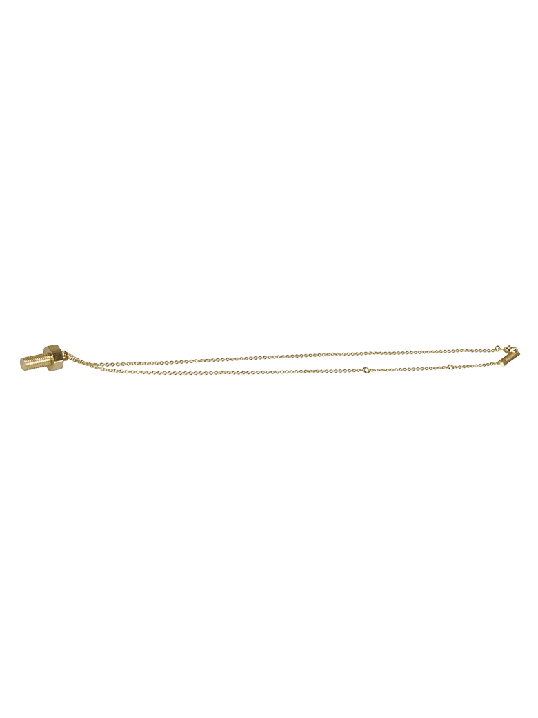 AMBUSH Bolt Charm Necklace - Gold