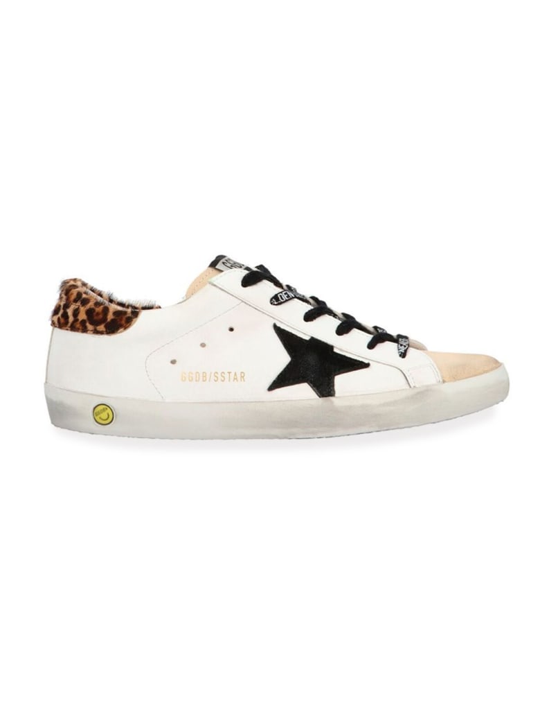 Golden Goose White Leather Super-star Sneakers - Bianco