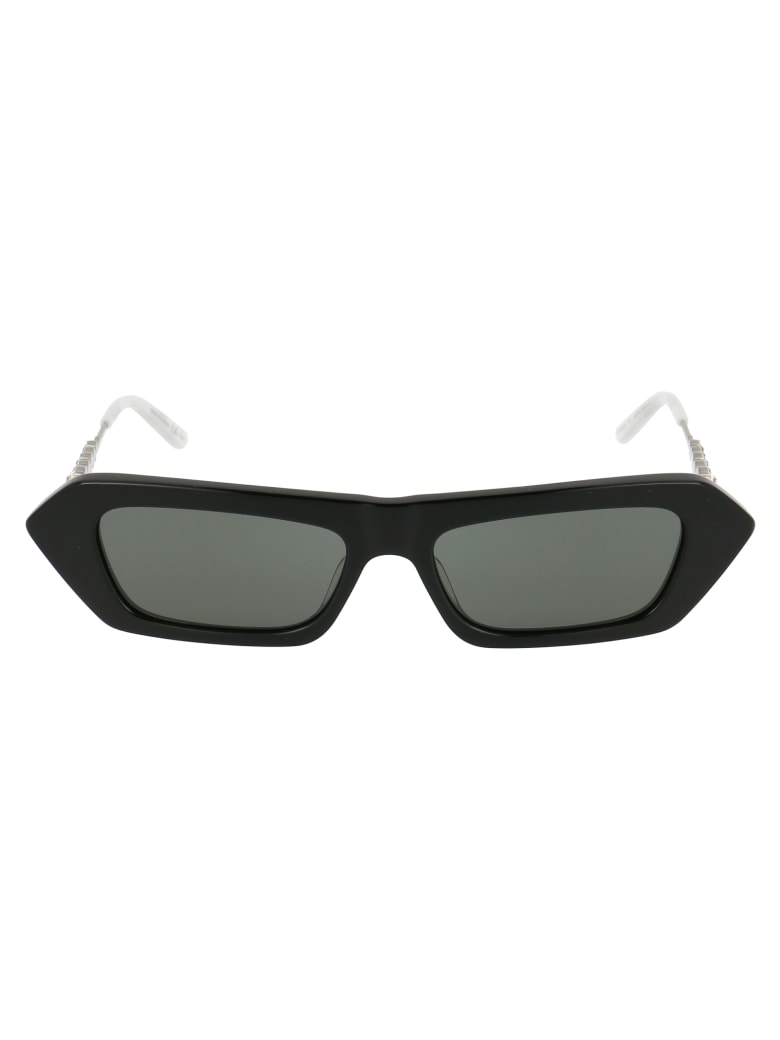 Gucci Gg0642s Sunglasses - 001 BLACK SILVER GREY