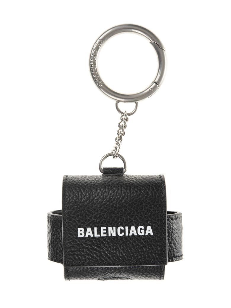 Balenciaga Black Cash Earpods Pro Holder Case - Black/white