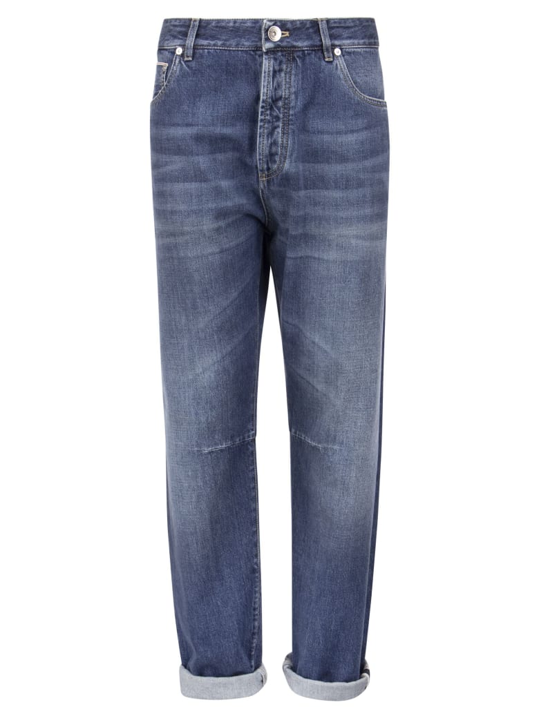 Brunello Cucinelli Five-pocket Leisure Fit Denim Trousers - Denim Blue
