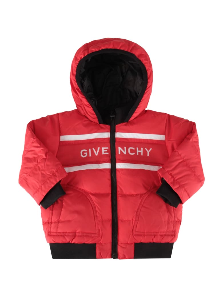 Givenchy Red Jacket For Baby Boy With Logo - Rosso