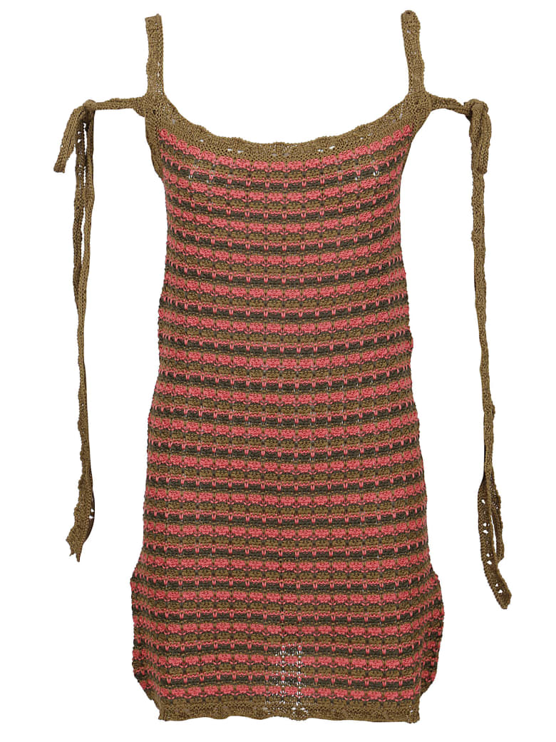 Alanui Desert Summer Mini Dress - Military G