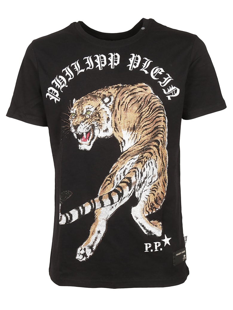 Philipp Plein Tiger Print T-shirt | italist, ALWAYS LIKE A SALE