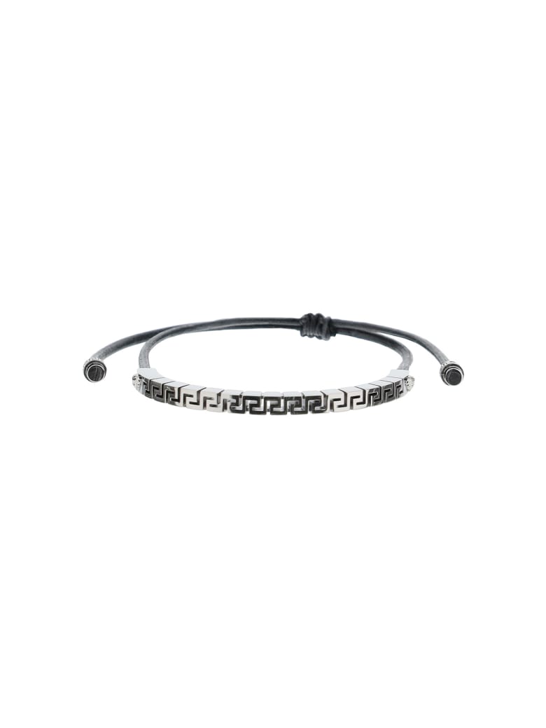 Versace Greca Bracelet - NERO RUTENIO (Silver)