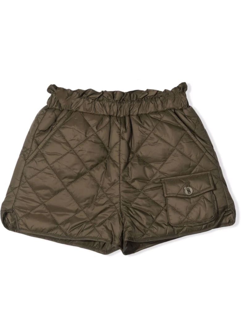Douuod Quilted Shorts - Military green