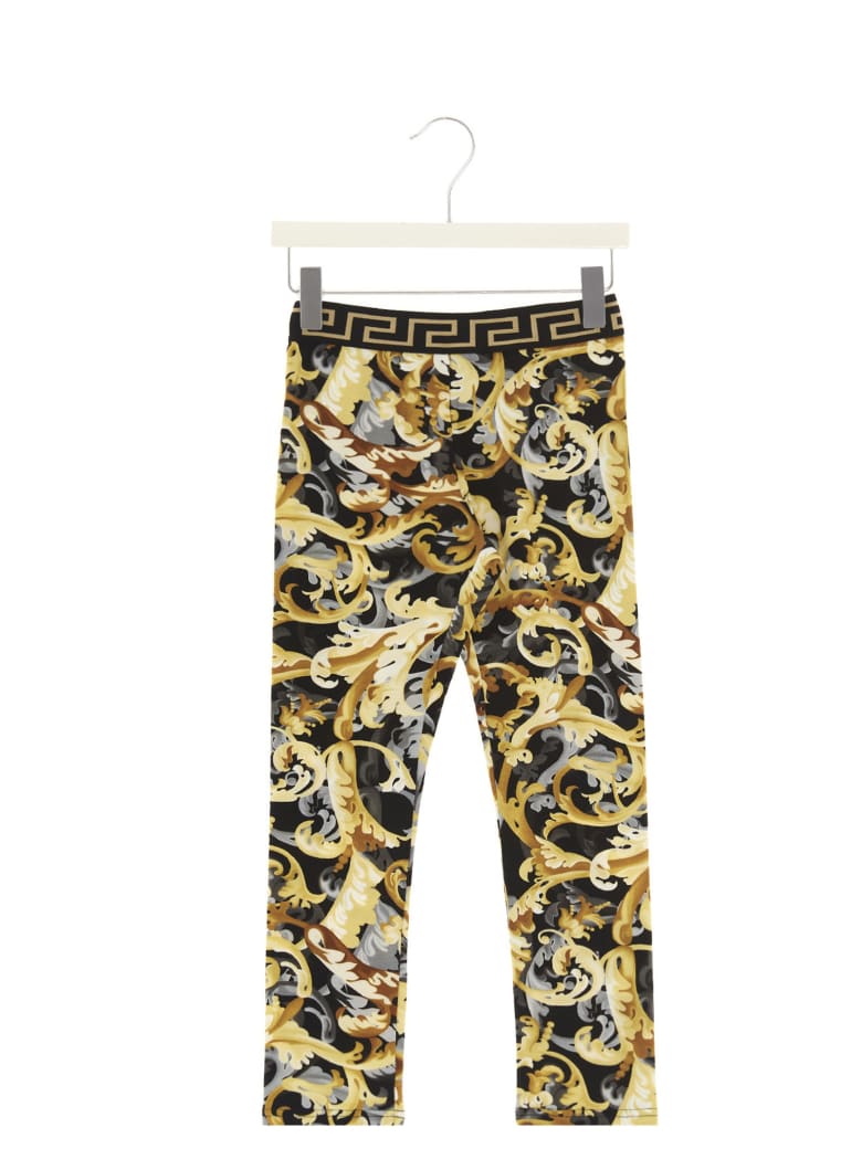Versace 'barocco' Leggings - Multicolor