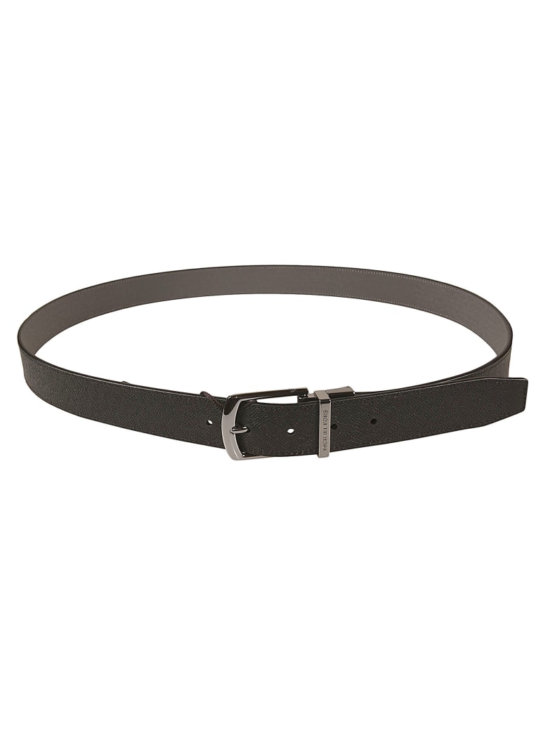 Michael Kors Grained Leather Belt - Black
