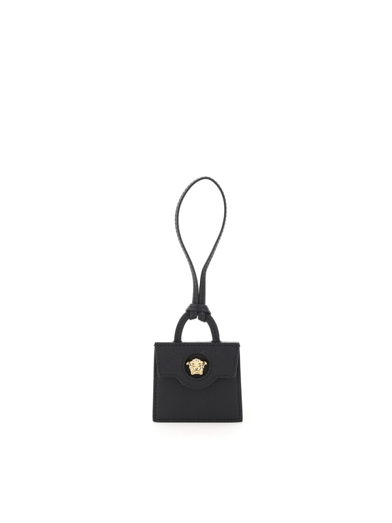 Versace La Medusa Bag Charm - BLACK (Black)