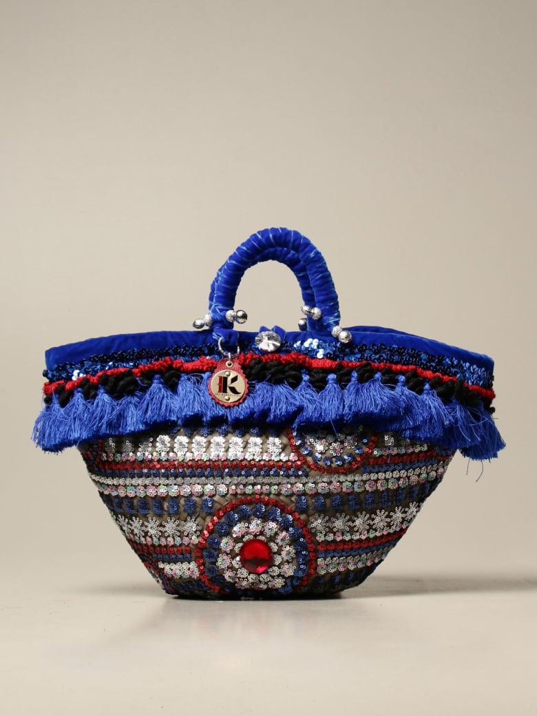 Sikuly Handbag Liganza Sikuly Coffa Bag With Tassels And Sequins - Multicolor