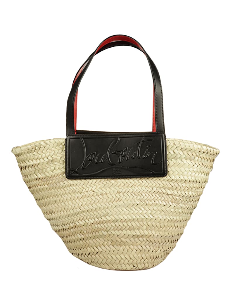 Christian Louboutin Loubishore Woven Straw/calf Paris - M243