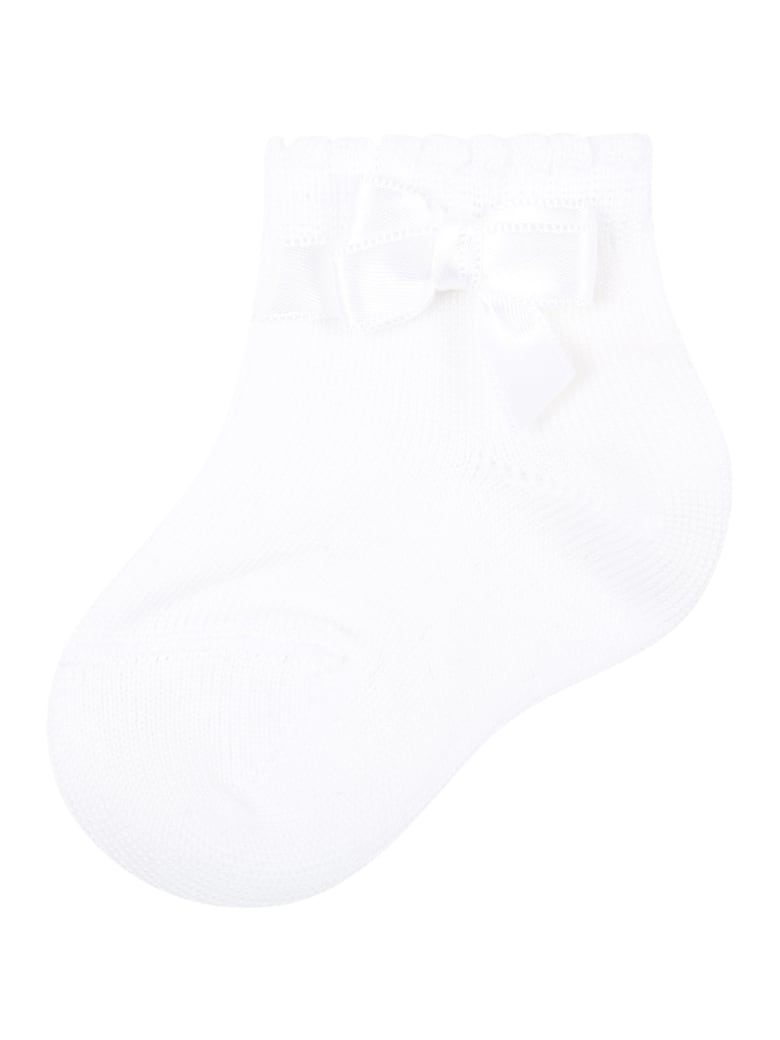 Story loris White Socks For Babygirl - White