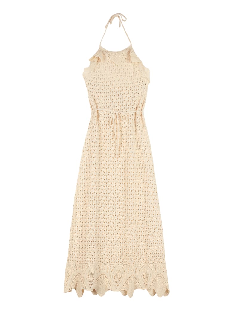 Pinko Autorete Long Dress - Sand