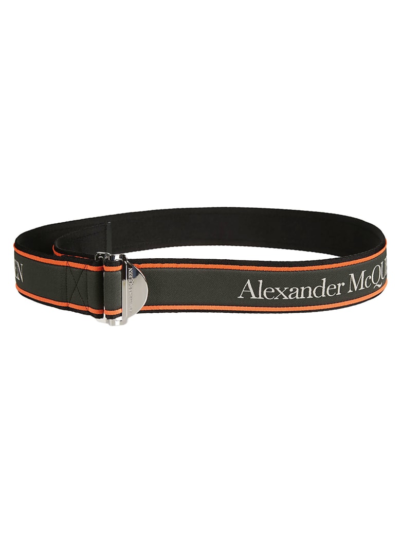 Alexander McQueen Logo Belt - Kaki