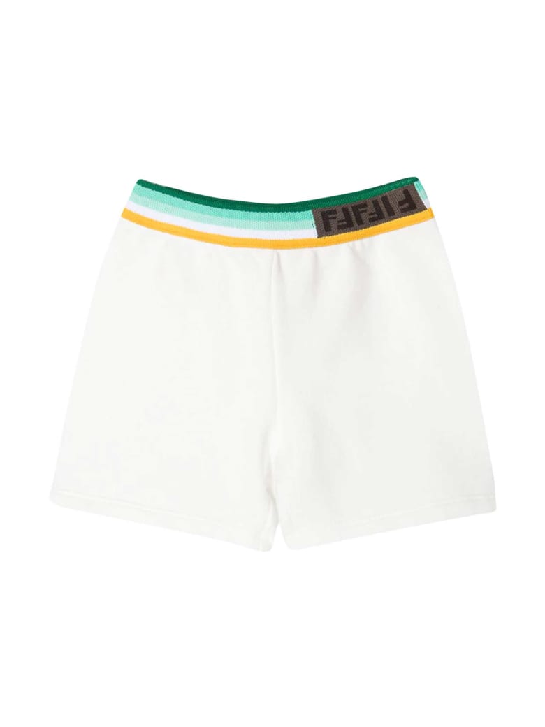 Fendi White Shorts - Bianco/verde