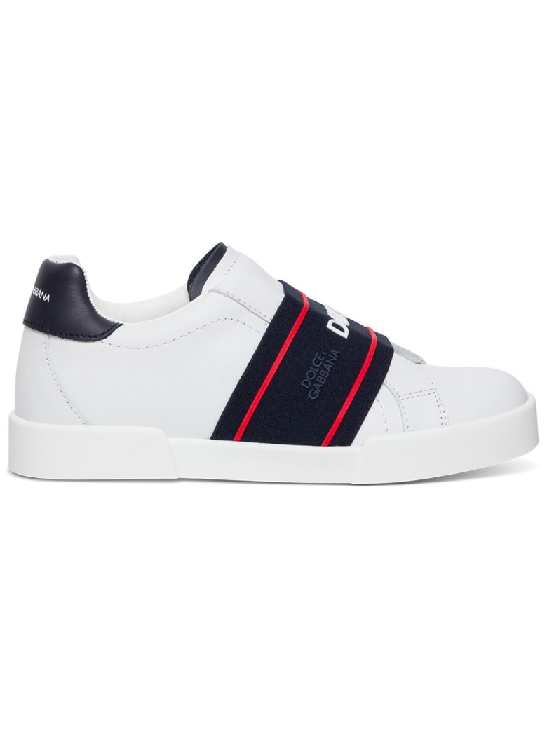Dolce & Gabbana Sneaker With Logo Band - White