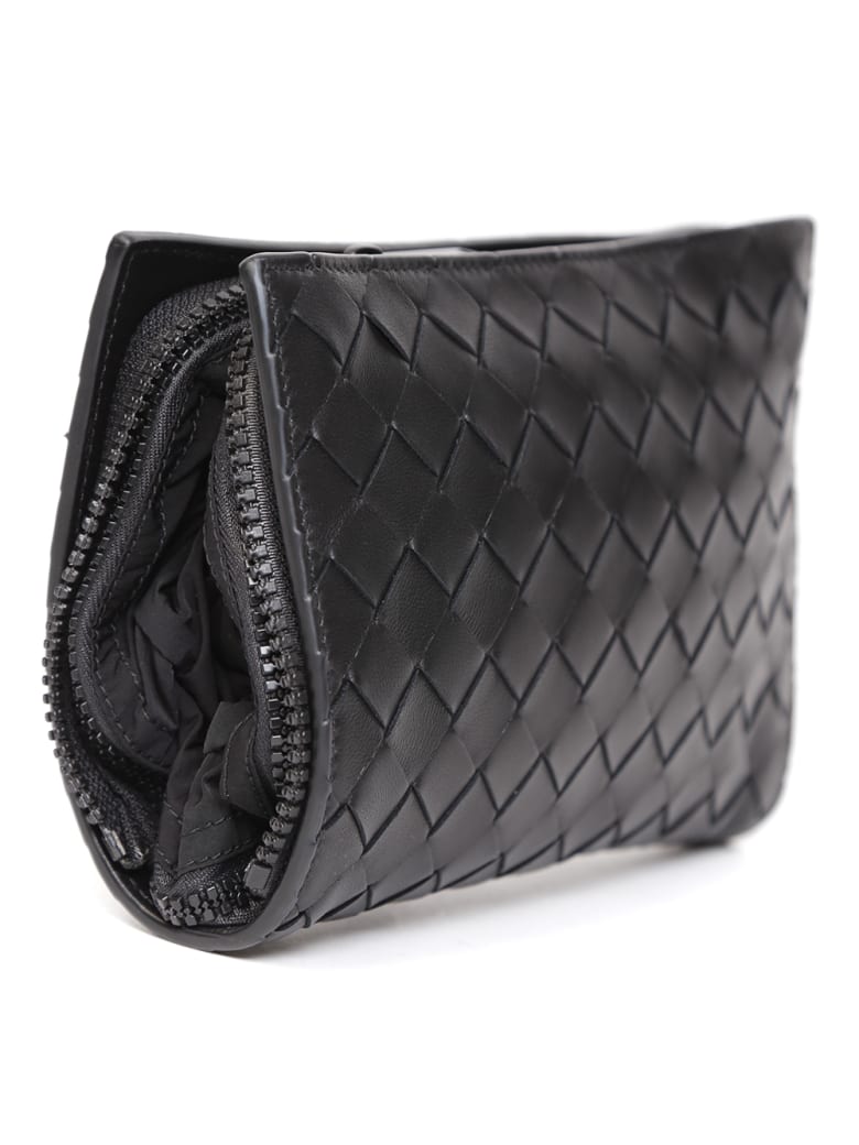 Bottega Veneta Black Nylon & Leather Backpack | italist
