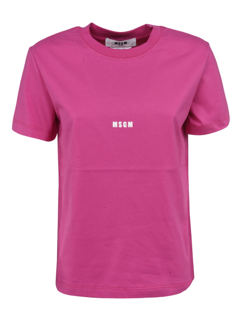 MSGM Classic Logo T-shirt - Fucsia