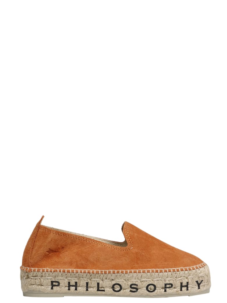 Philosophy x Manebí Logo Print Espadrille - Brown