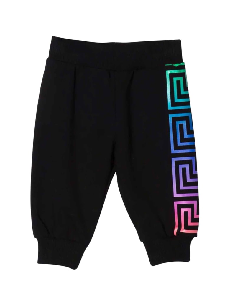 Versace Young Newborn Black Joggers - Multicolor