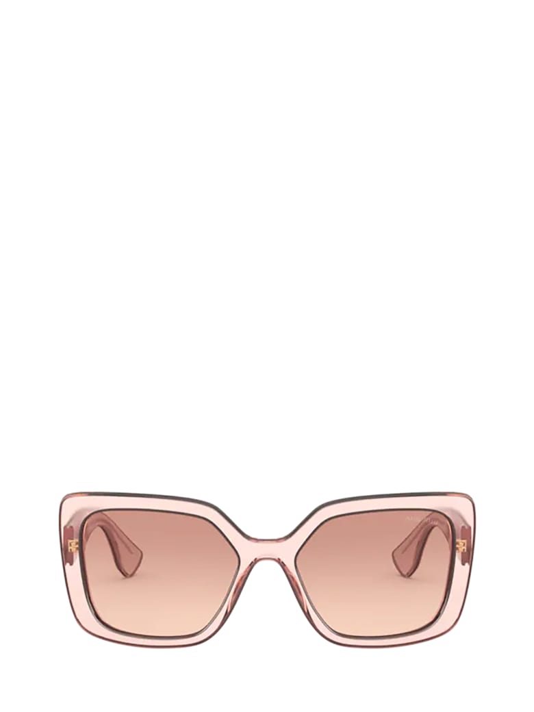 Miu Miu Eyewear Miu Miu Mu 09vs Pink Transparent Sunglasses - Pink Transparent