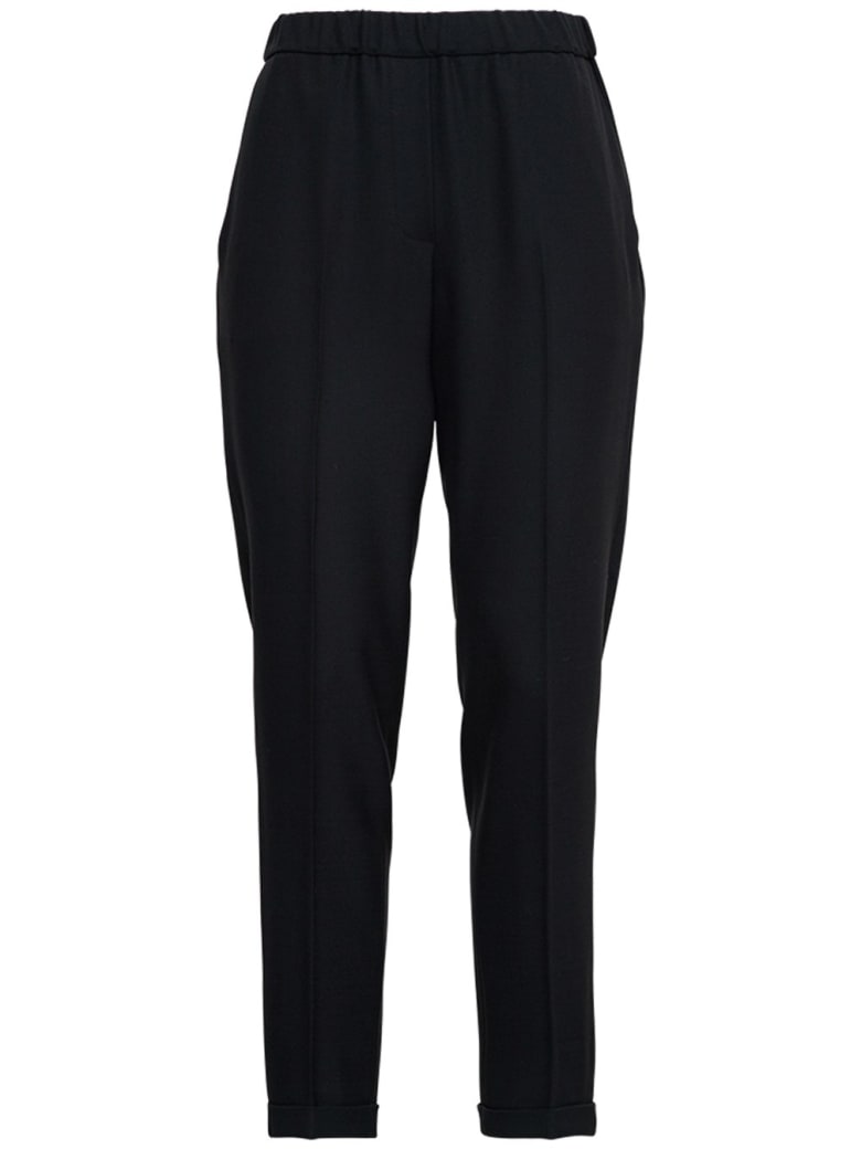Antonelli Rosalba Wool Blend Trousers - Black