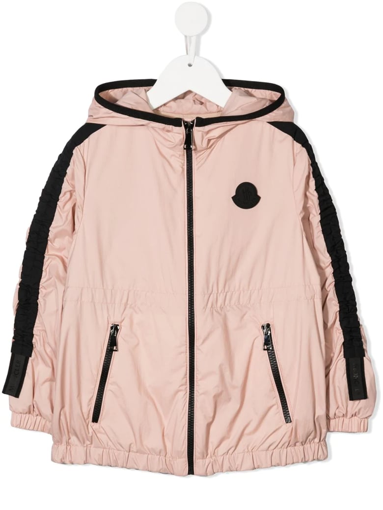 Moncler Kid Powder Pink Denata Short Parka
