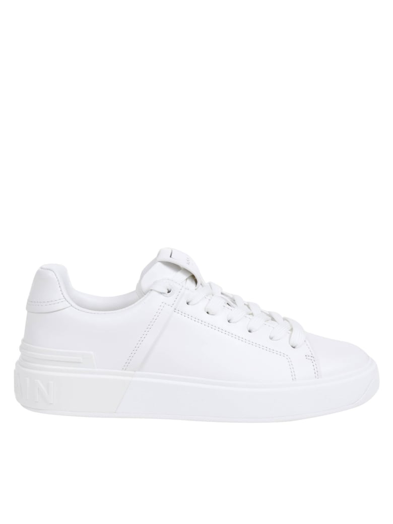 Balmain Sneakers B-court In White Leather | italist