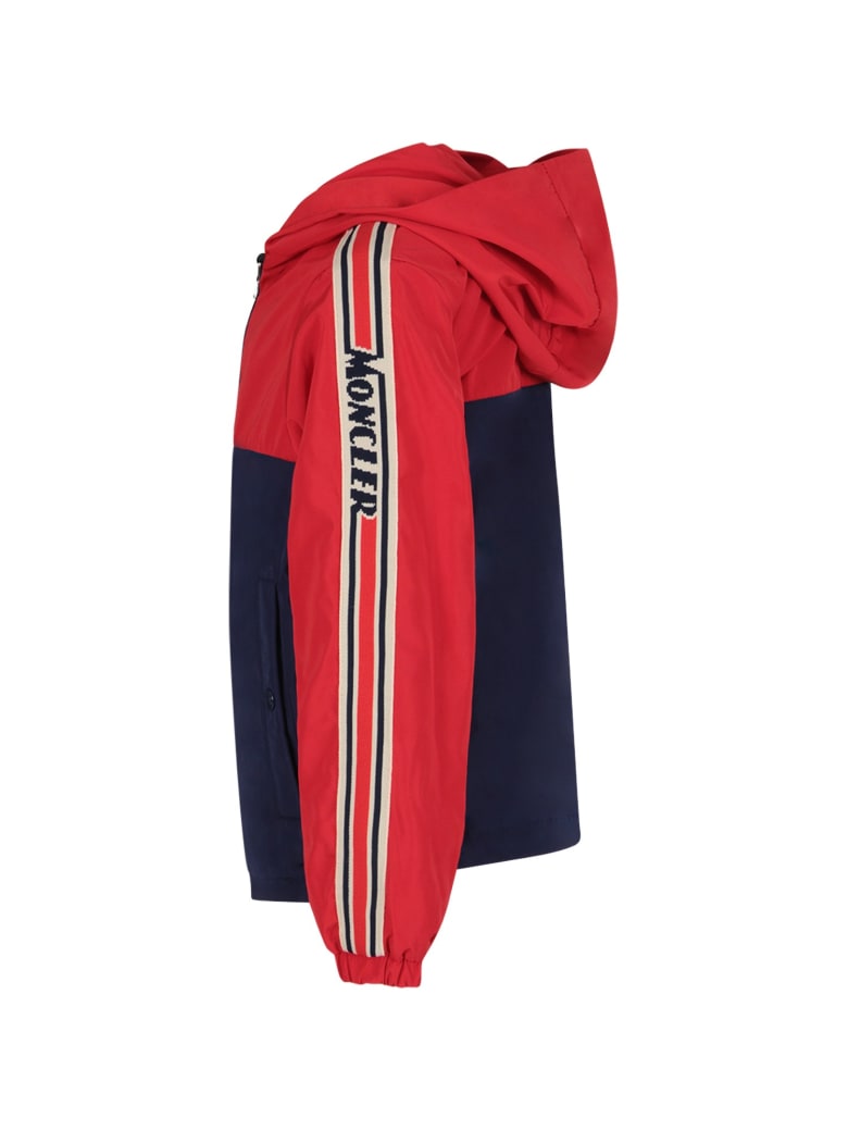 moncler red windbreaker