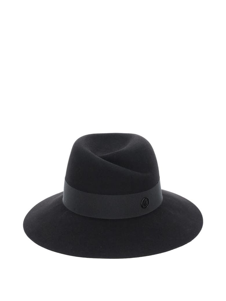 Maison Michel Virginie Felt Fedora Hat - BLACK (Black)