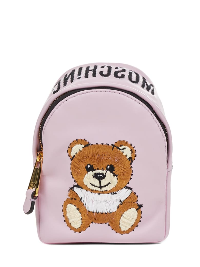Moschino Inside Out Teddy Bear Shoulder Bag - Pink