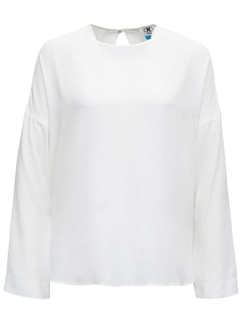 M Missoni White Blouse In Silk Blend - White