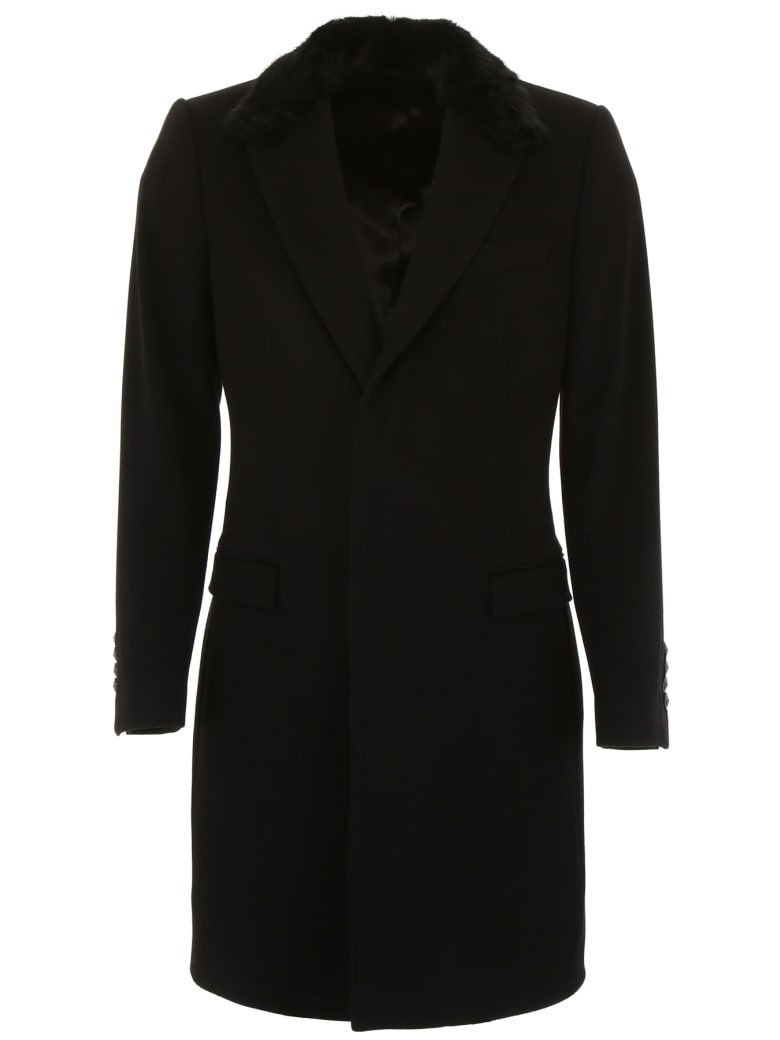 Dolce & Gabbana Coat With Mink Fur | italist, ALWAYS LIKE A SALE