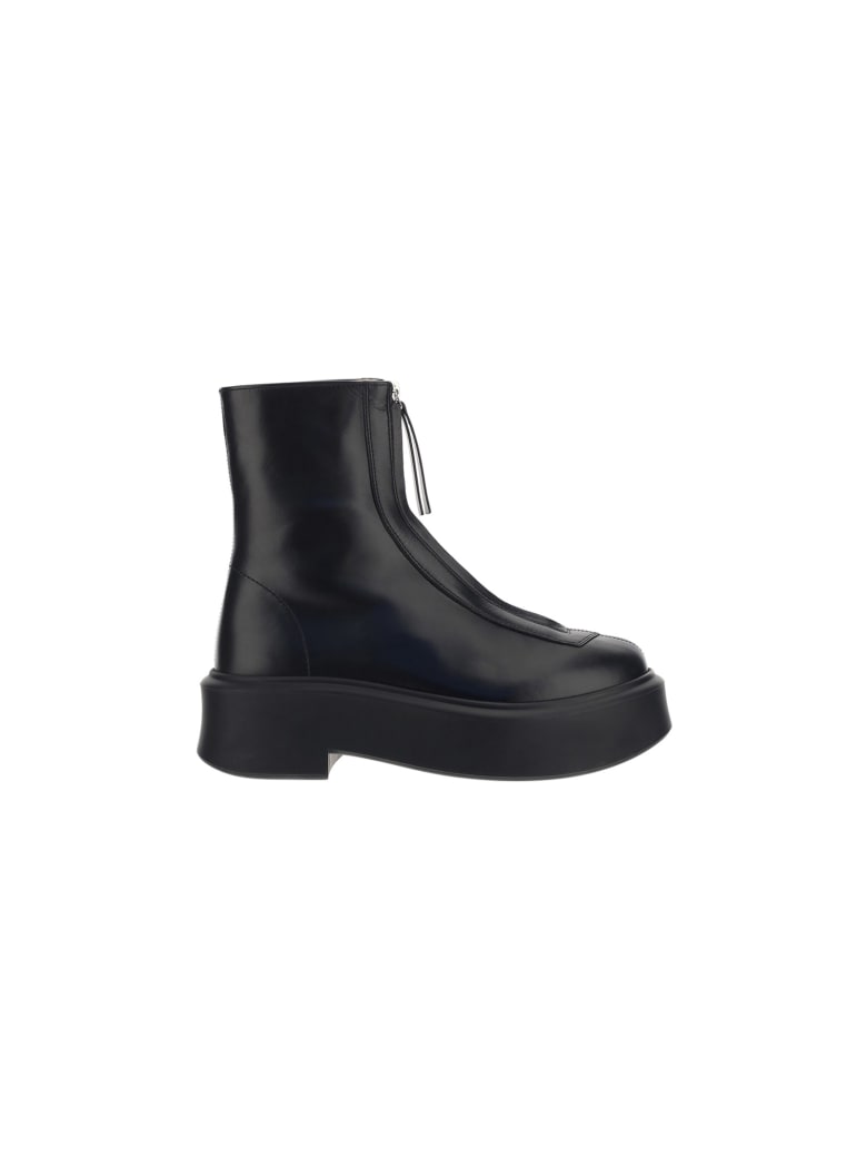 The Row Zipped Boot 1 - Black