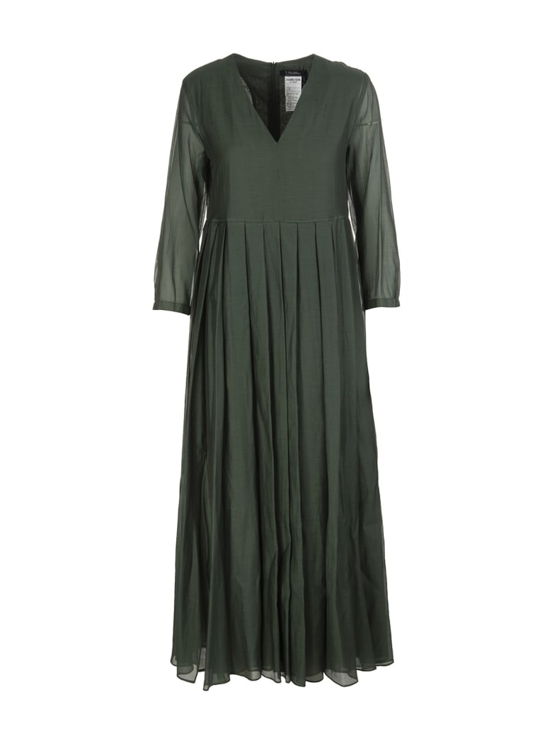 Max Mara Green Corolla Dress | italist, ALWAYS LIKE A SALE