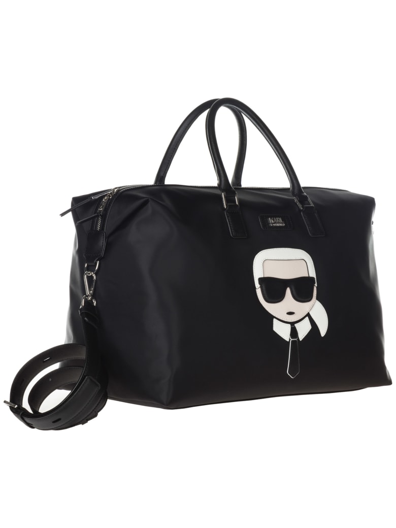 Karl Lagerfeld Travel Duffle Weekend Shoulder Bag K/ikonik | italist