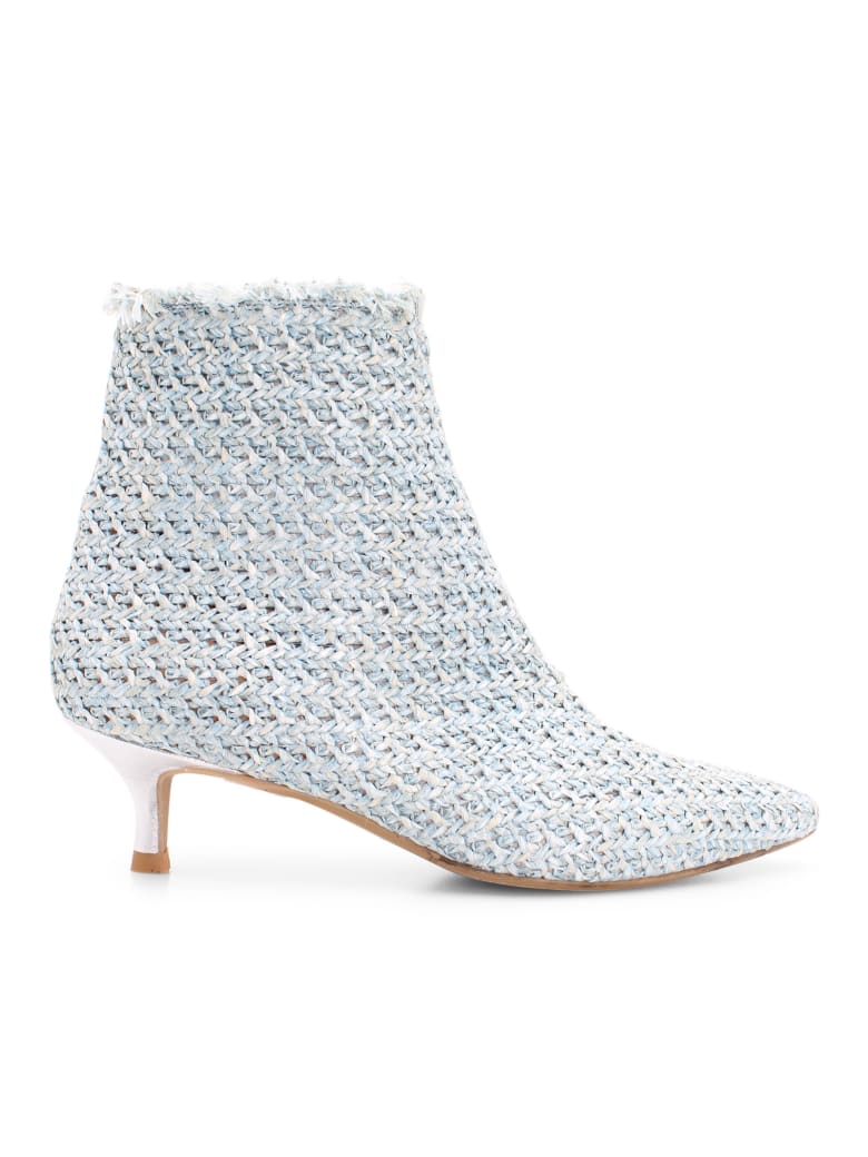 Ras 'harvest' Raffia Boots - Ciel