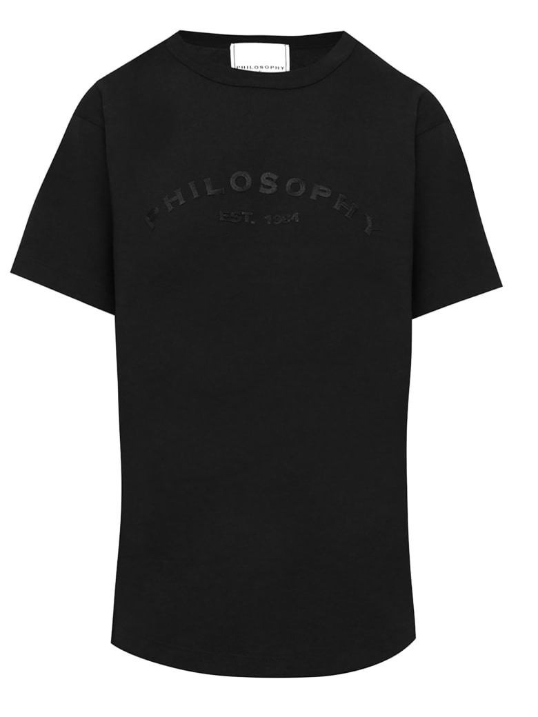 Philosophy di Lorenzo Serafini Black Cotton T-shirt - Nero