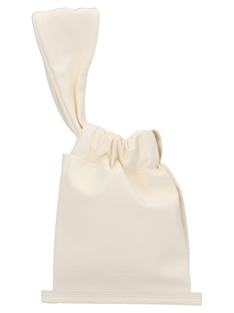 Jil Sander 'drawstring Flat' Bag - White
