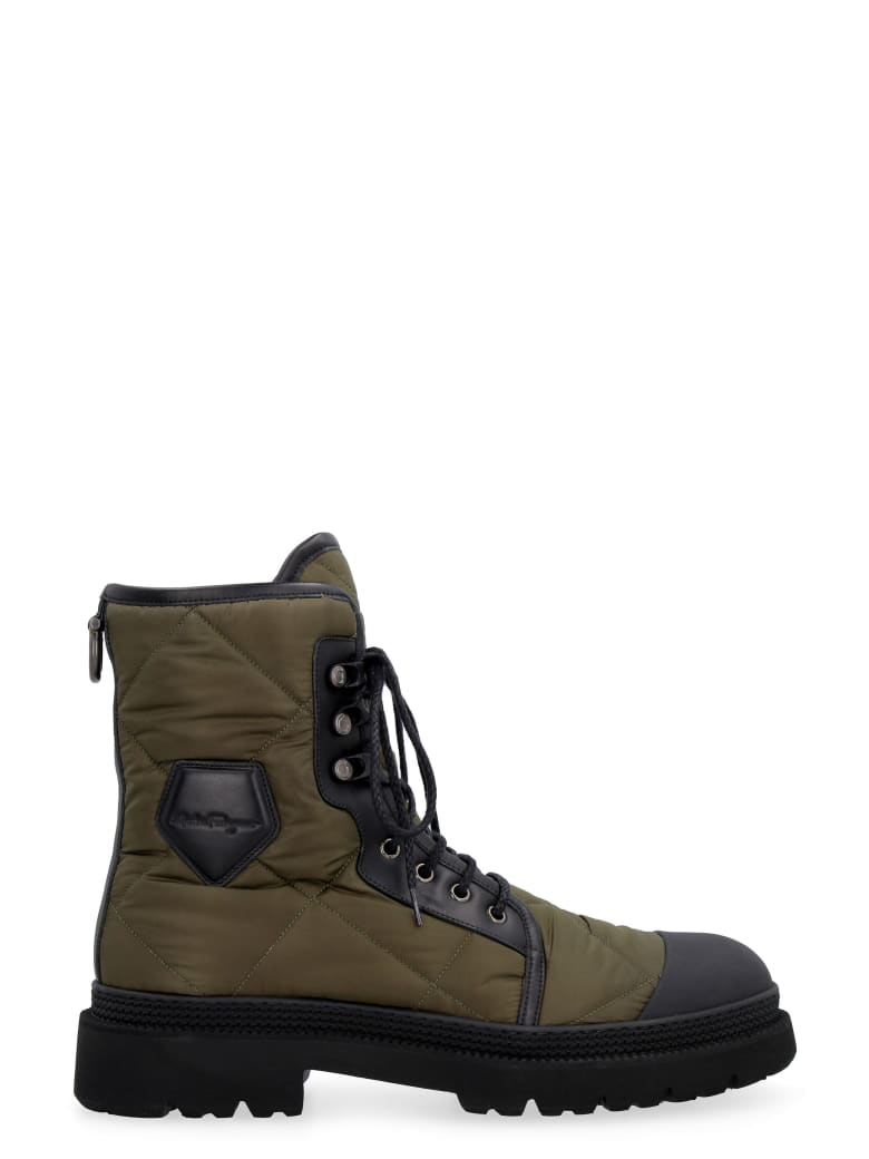 salvatore ferragamo combat boots