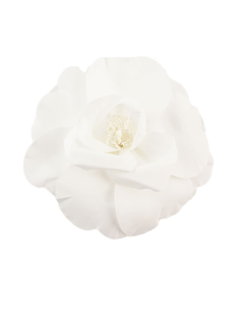 Philosophy di Lorenzo Serafini Rose-shaped Bijoux Brooch - Bianco