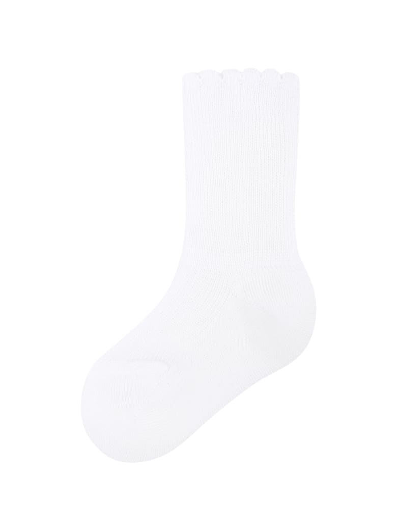 Story loris White Socks For Babygirl - White