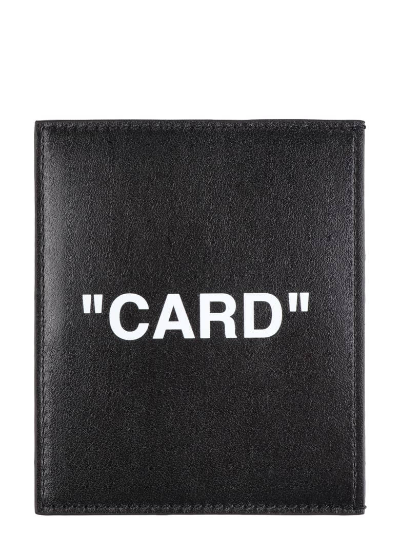 Off-White Leather Card Holder | italist, ALWAYS LIKE A SALE
